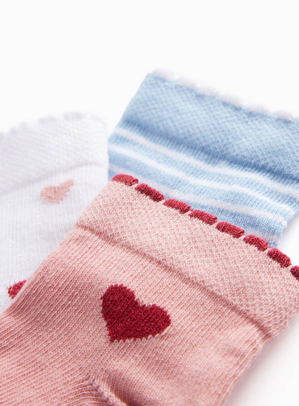 Heart Detail Socks 5 Pack 12-24 months - Image 2